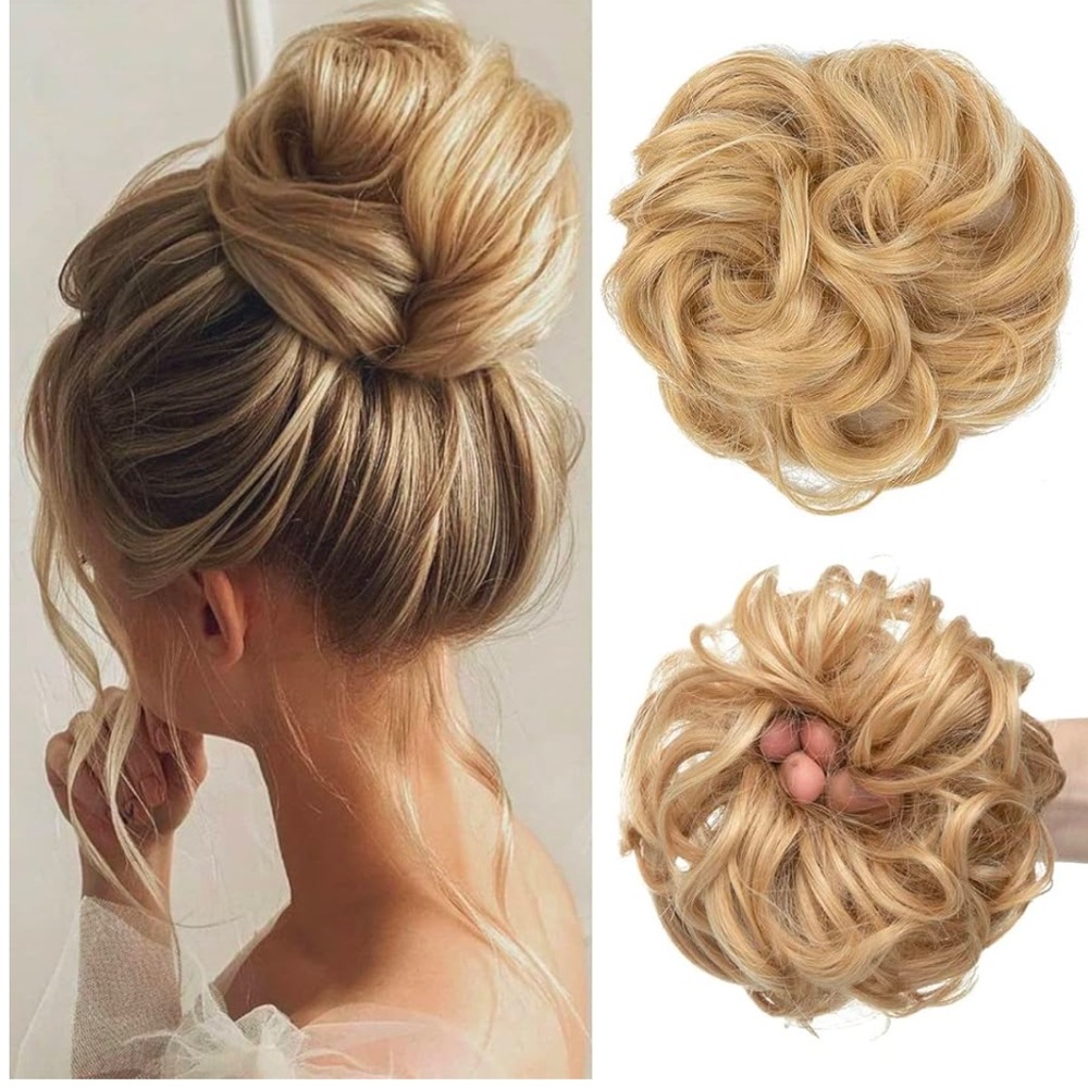 CJL GIRLSHOW Hair: Synthetic Hair Bun, Extension, Ponytail, Scrunchy for Women